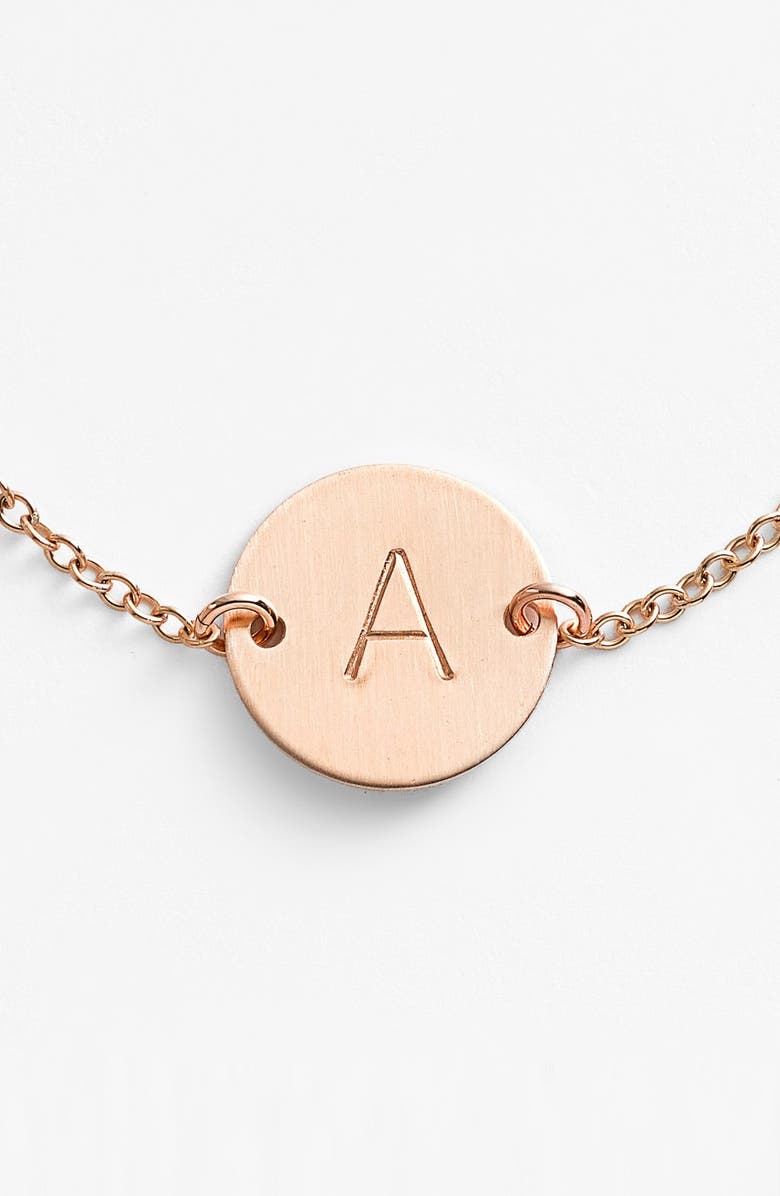 Nashelle 14k-Gold Fill Initial Disc Bracelet, Alternate, color,