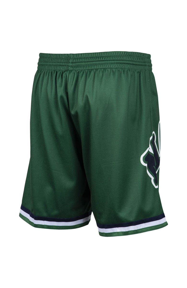 Mitchell & Ness Men's Mitchell & Ness Green Dallas Mavericks Hardwood Classics Big Face 2.0 Shorts, Alternate, color, 