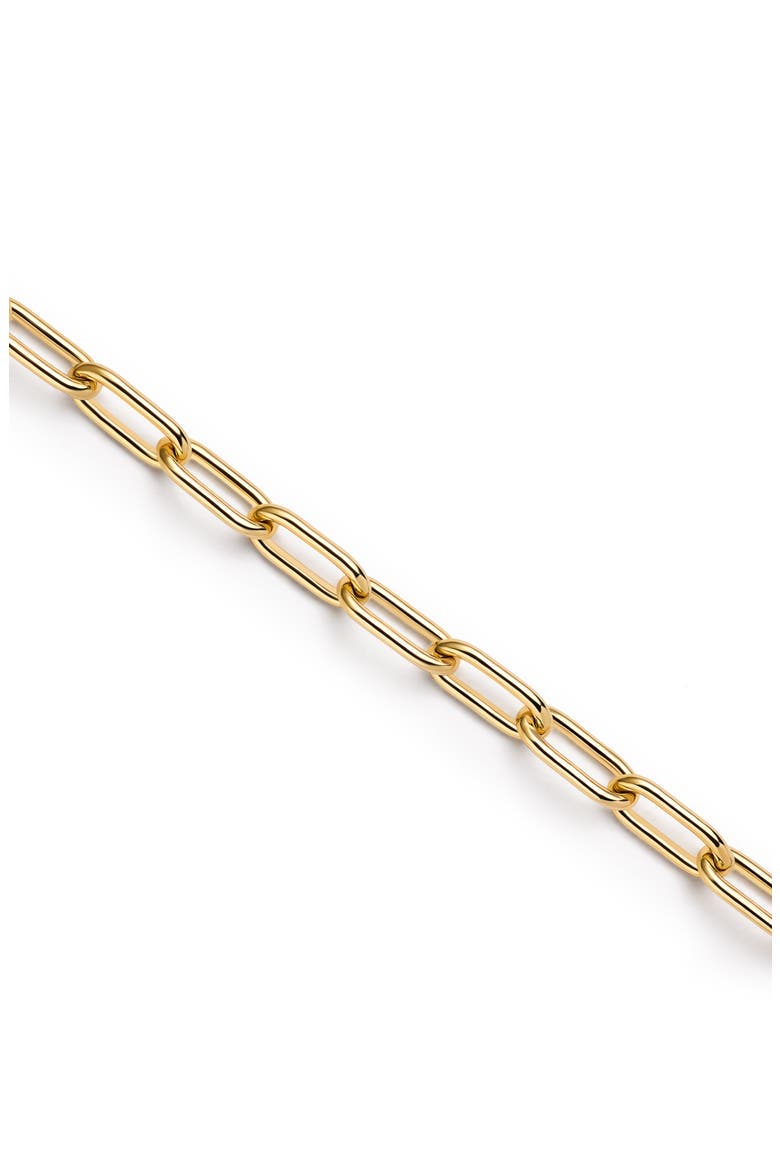 Solid Yellow Gold - Large Paperclip Necklace, Alternate, color, Gold