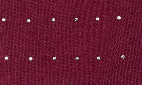 Nanette Lepore Studded Bow Gloves In Burgundy