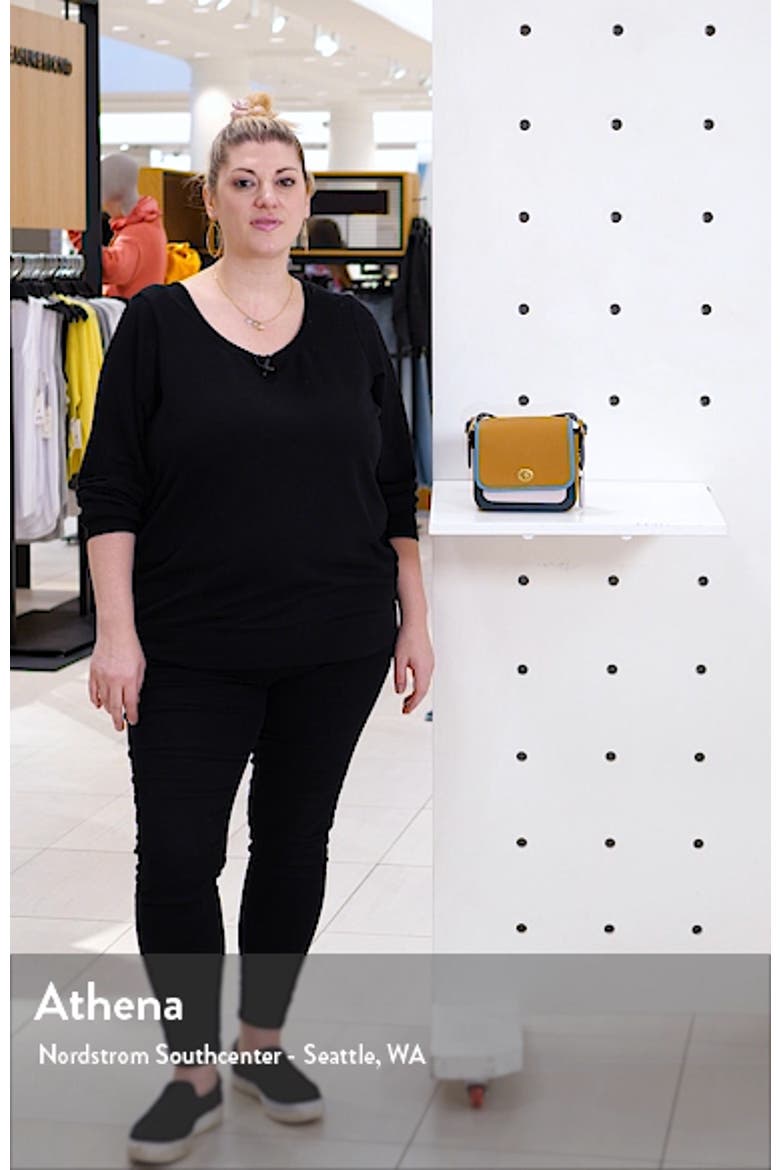 Rambler Colorblock Leather Crossbody Bag video