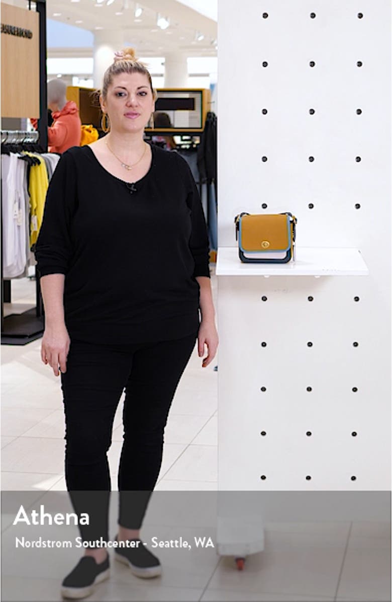 Rambler Colorblock Leather Crossbody Bag, sales video thumbnail