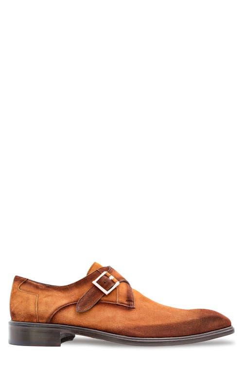 Mezlan Albini Monk Strap Shoe In Brown