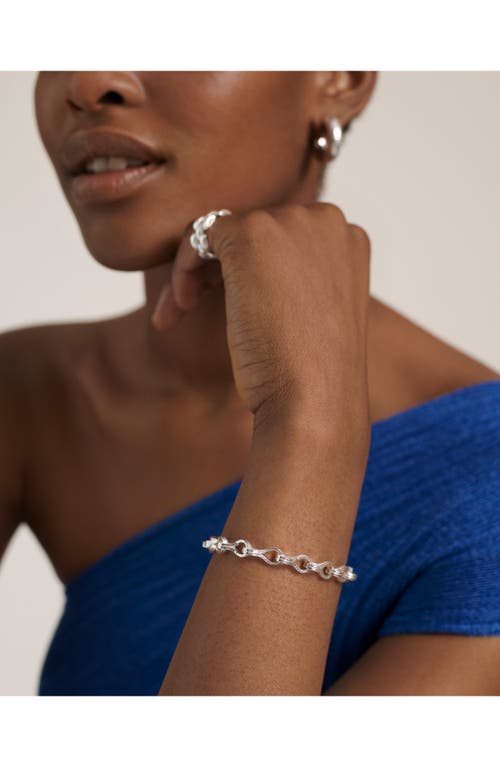 Monica Vinader Infinity Chain Bracelet In Silver