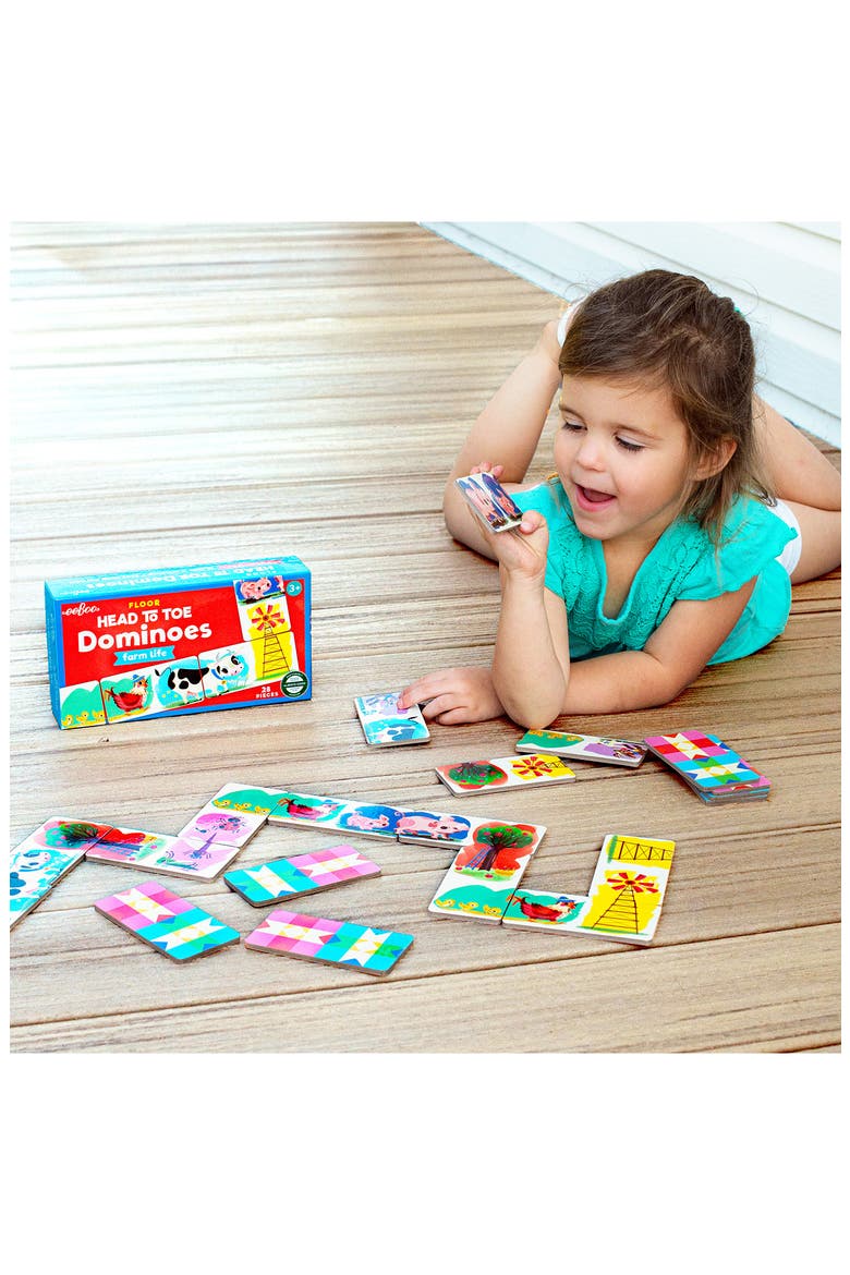 Little Farm Head to Toe Dominoes, Alternate, color, MULTI
