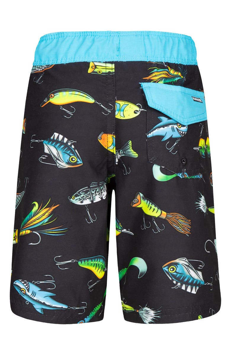Hurley Kids' Fishing Lure Swim Trunks, Alternate, color, 