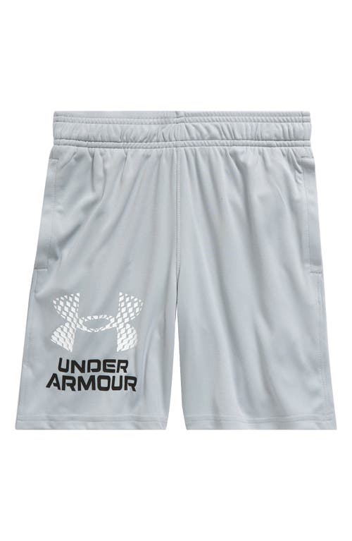 Under Armour Kids' Tech Logo Shorts in Mod Gray //White 