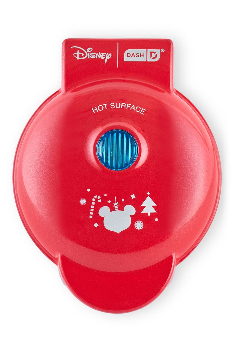 Mickey Mouse Santa Mini Waffle Maker, Alternate, color, RED