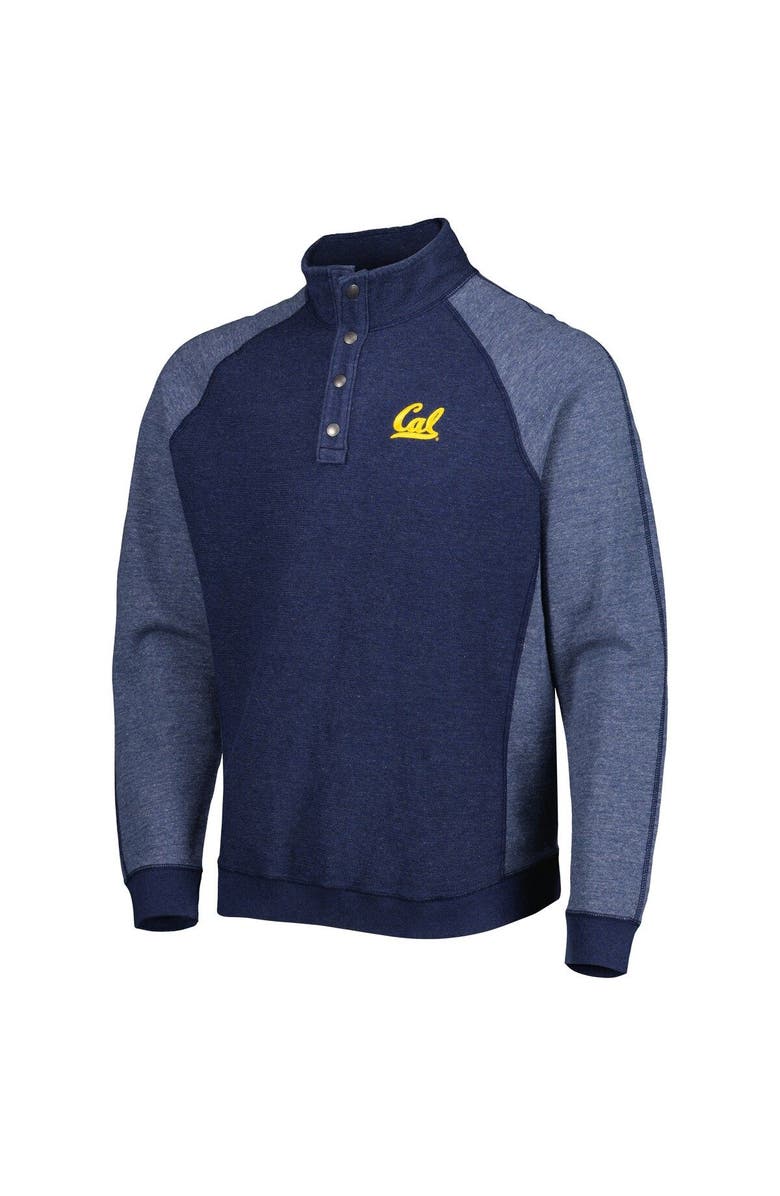 Tommy Bahama Men's Tommy Bahama Navy Cal Bears Sport Scrimmage Snap Mock Neck Raglan Button-Up Jacket, Alternate, color, 