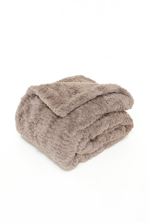 Napa Valley Nirvana Faux Fur Throw Blanket