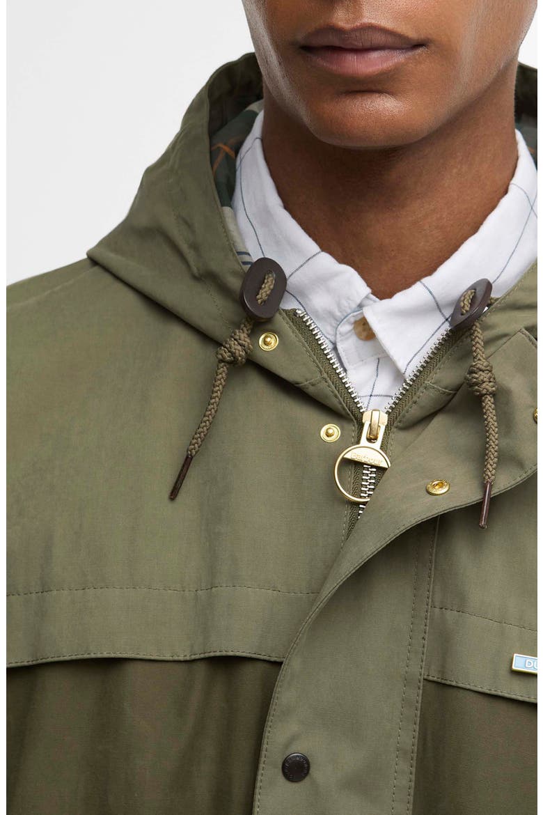 Icons Durham Waterproof Hooded Raincoat, Alternate, color, FERN