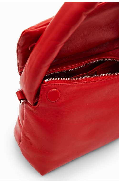 Desigual Small Quilted Sheepskin Leather Handbag
