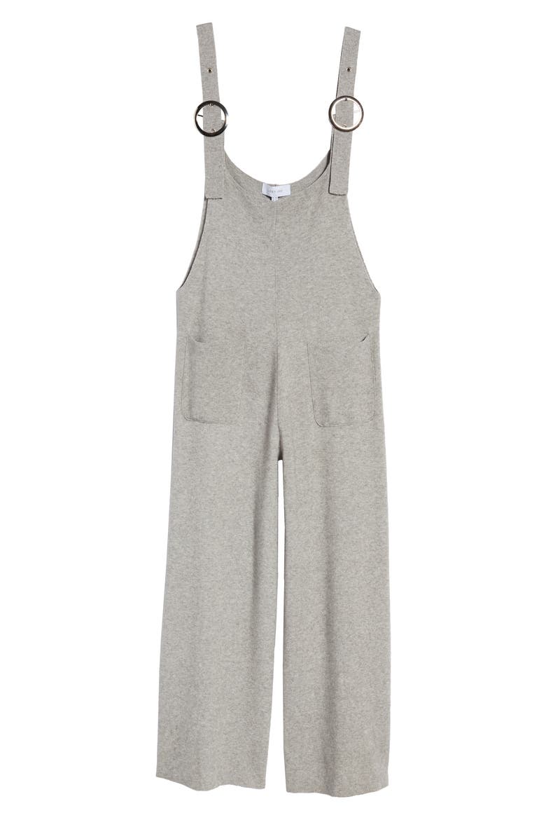 Crop Knit Jumpsuit, Alternate, color, LIGHT GREY