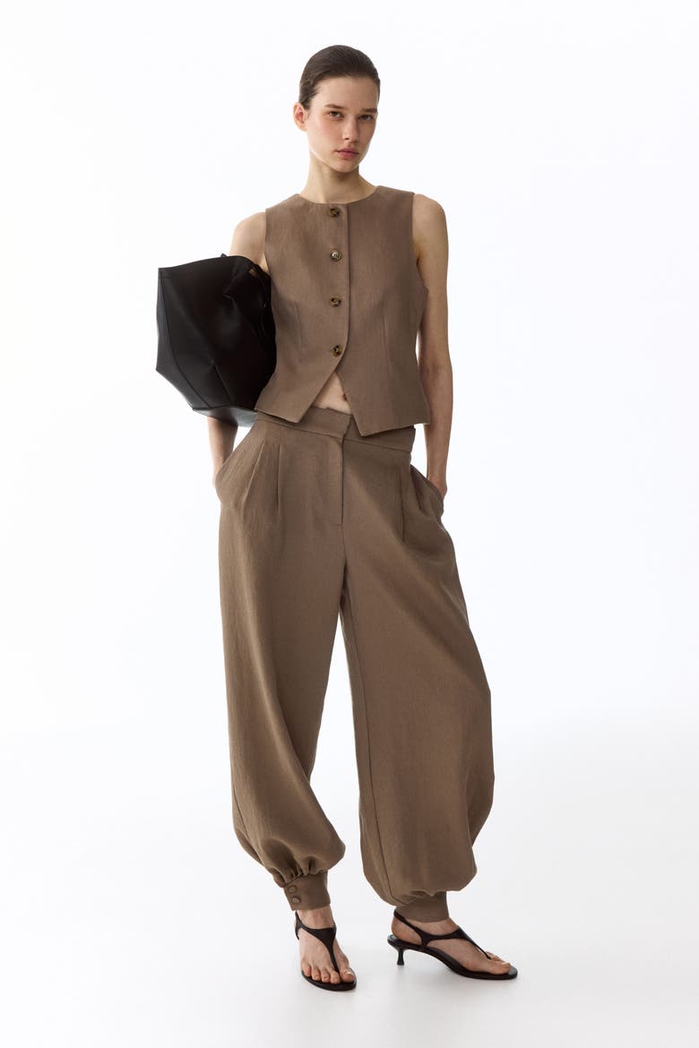 Waistcoat, Alternate, color, Dark beige