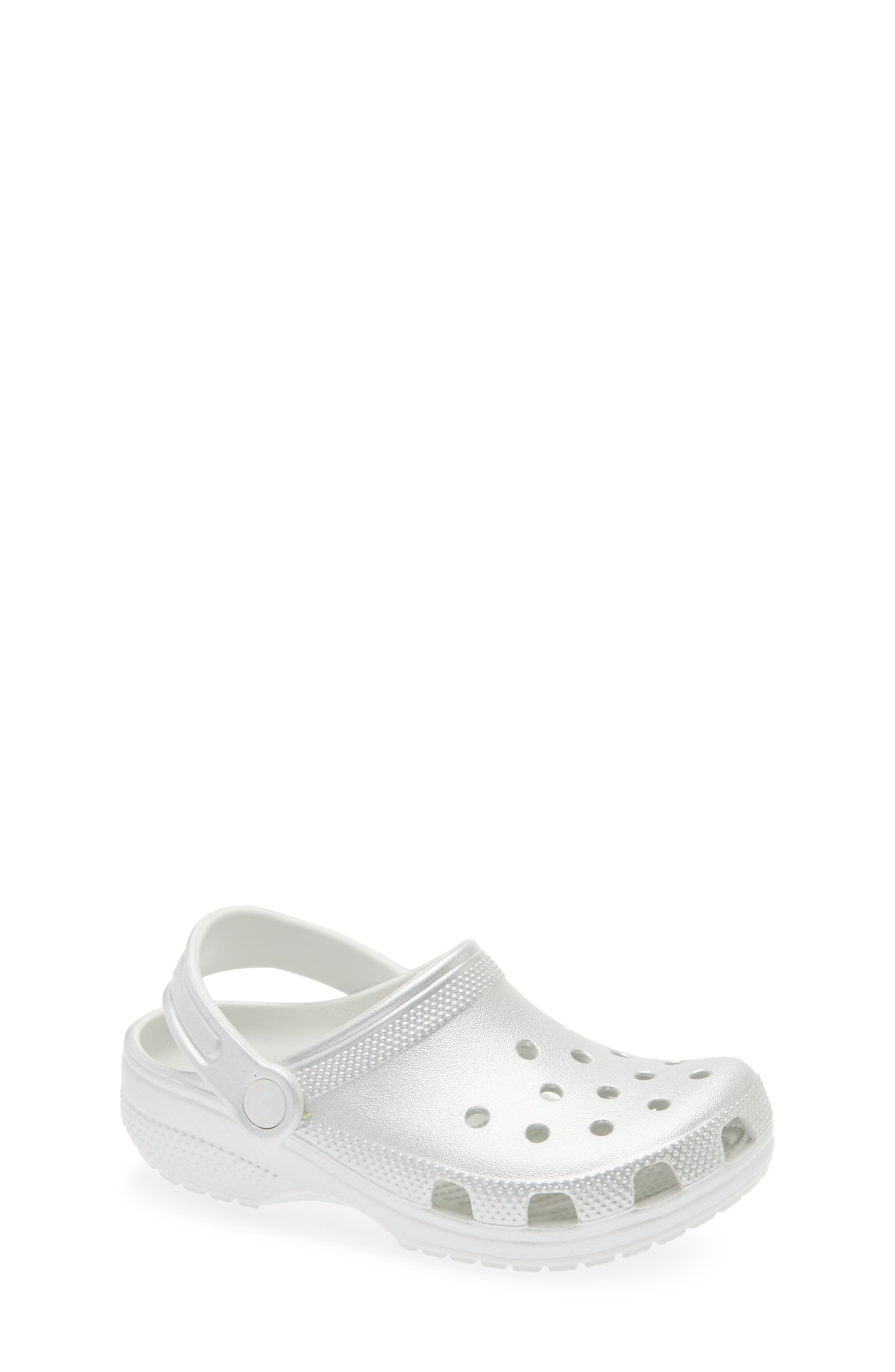 Kids' Classic Tinted Metallic Clog, Main, color, SILVER