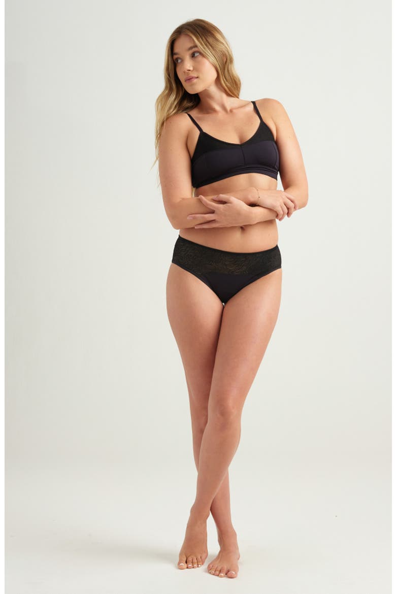 Lace Bralette, Alternate, color, VOLCANIC BLACK