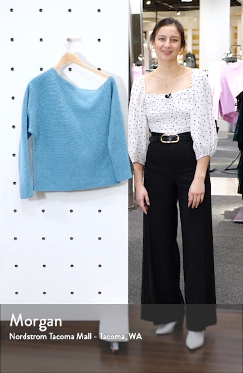 Ribbed One-Shoulder Pullover, sales video thumbnail