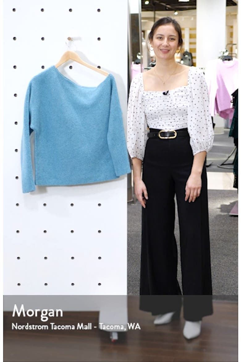 Ribbed One-Shoulder Pullover video