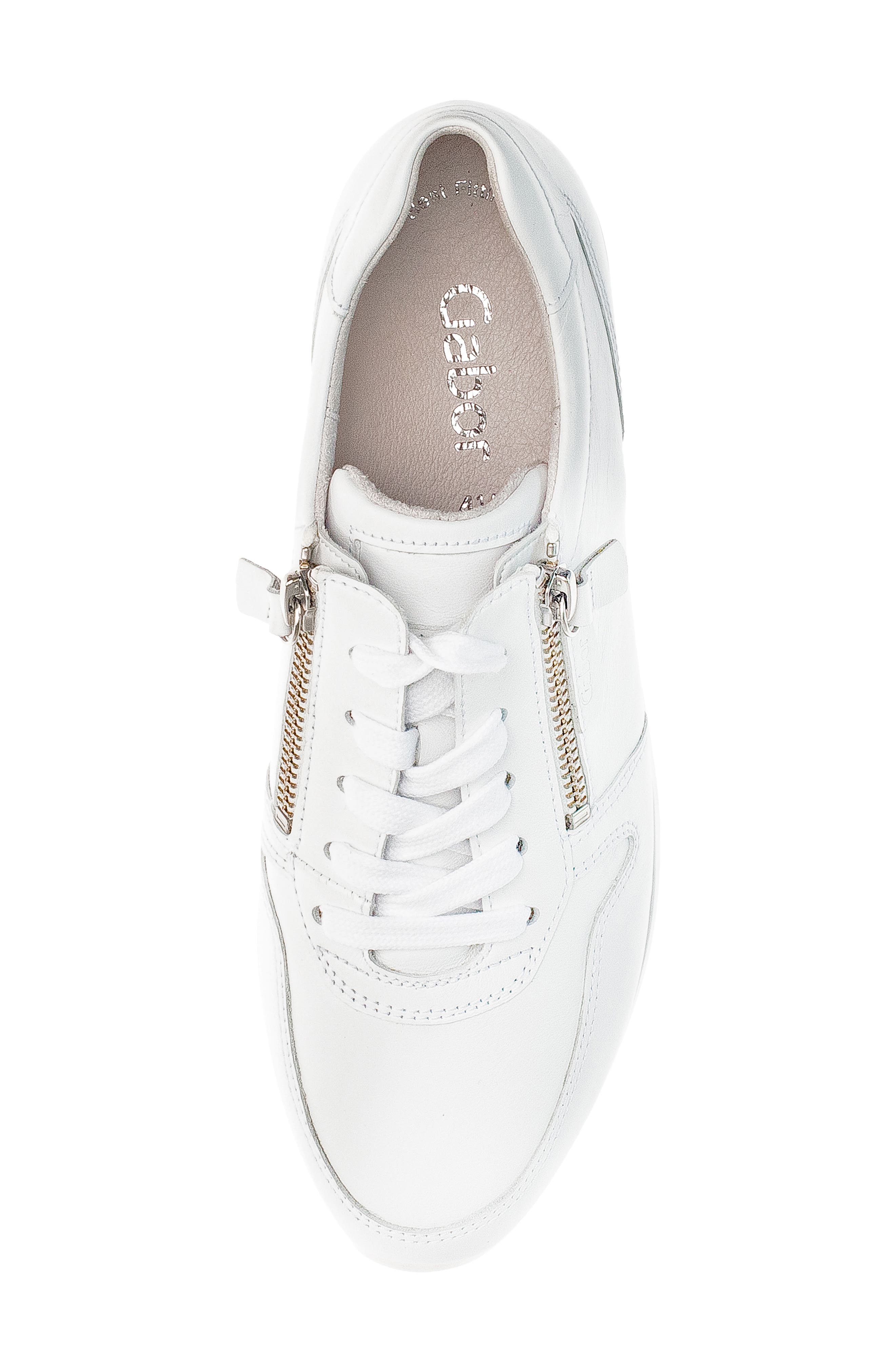 Gabor 23.450 Zip Sneaker, Alternate, color, White