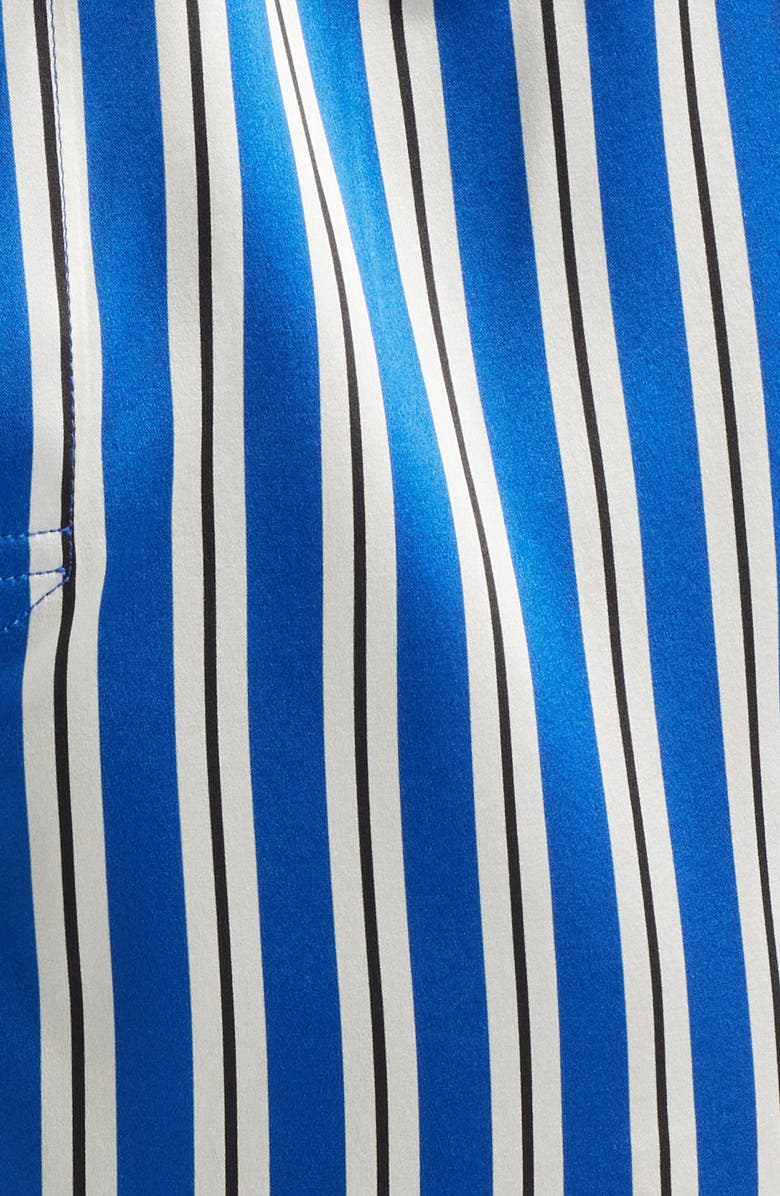 TOM FORD Stripe Stretch Silk Boxer Shorts, Alternate, color, Blue/ White