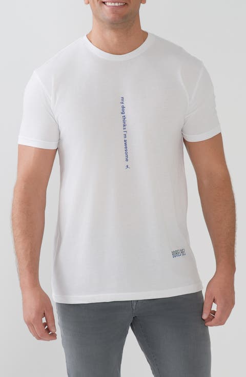 My Dog Thinks I'm Awesome Crewneck Graphic Undershirt