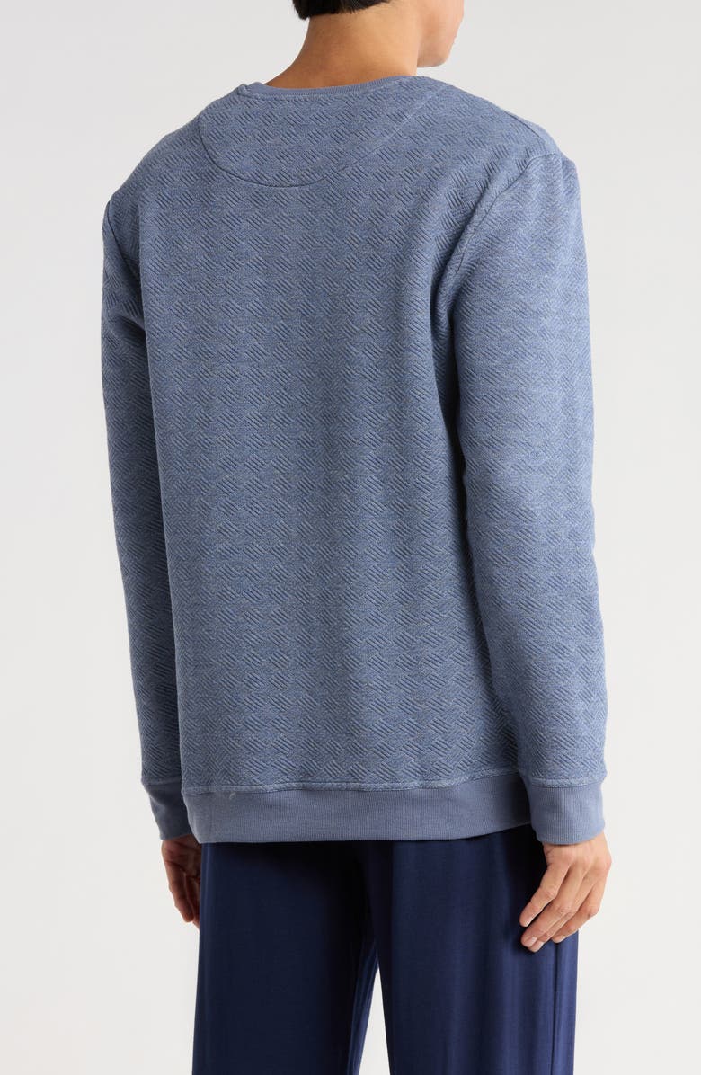 Majestic International Diamond Long Sleeve Knit T-Shirt, Alternate, color, Eclipse Blue