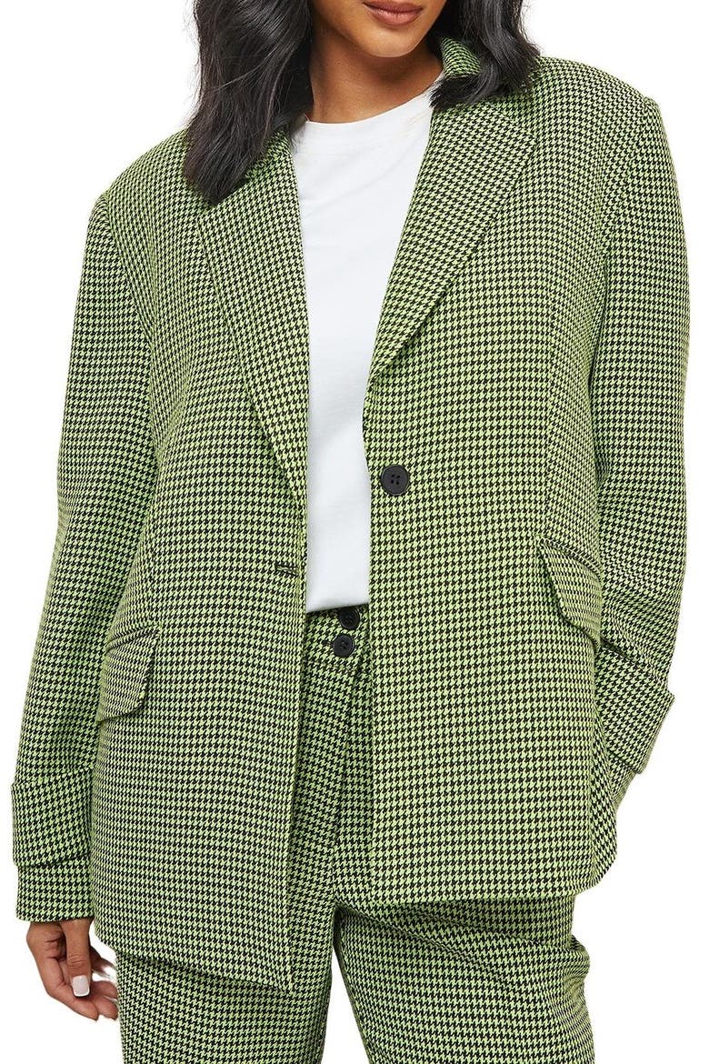 Vented Back Blazer, Alternate, color, Lime