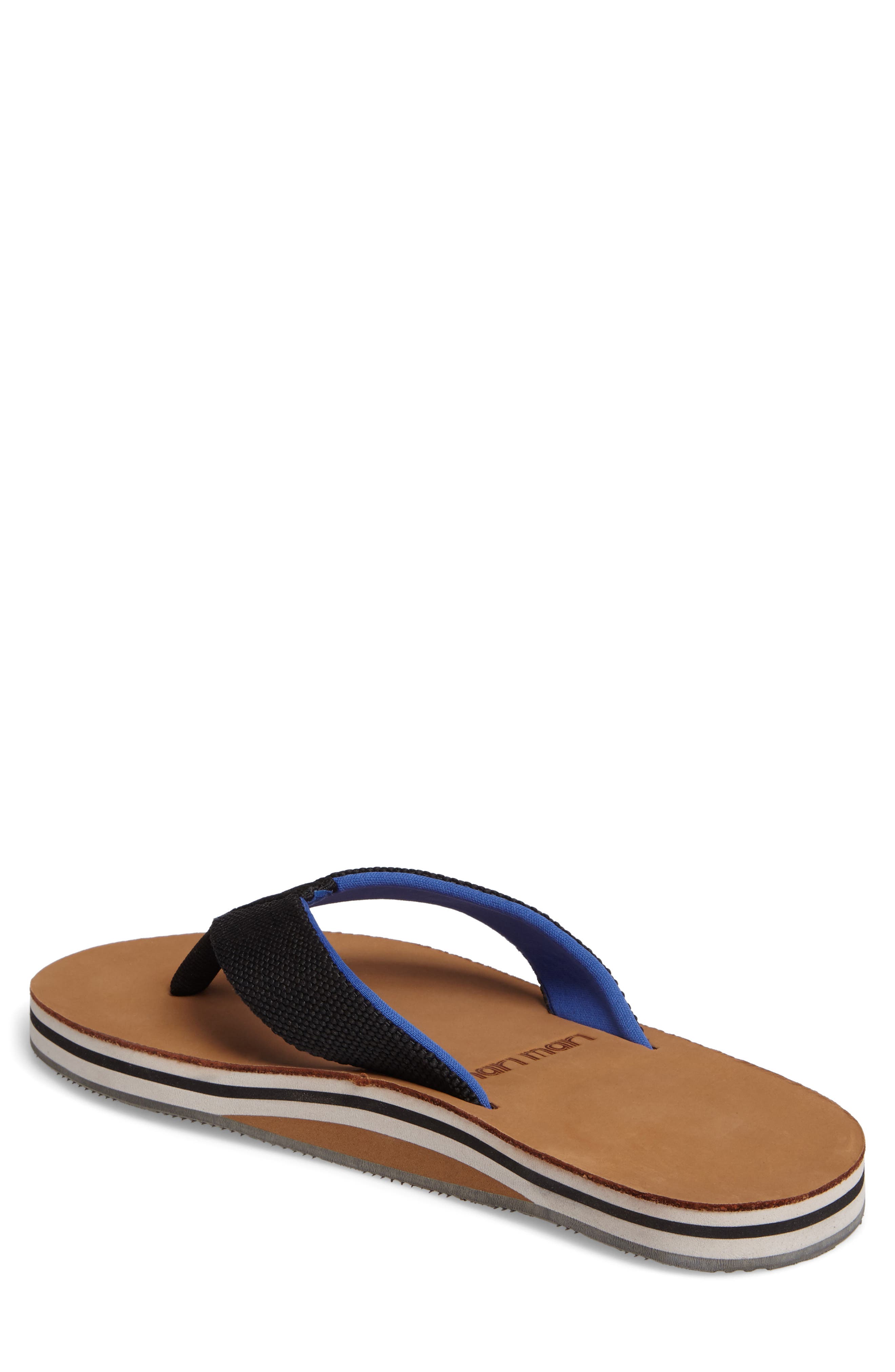 'Scouts' Flip Flop, Alternate, color, BLACK/NAVY