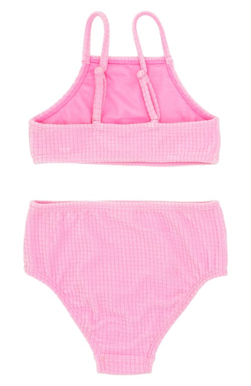 Feather 4 Arrow Kids' T-street Terry Two-piece Swimsuit In Pink