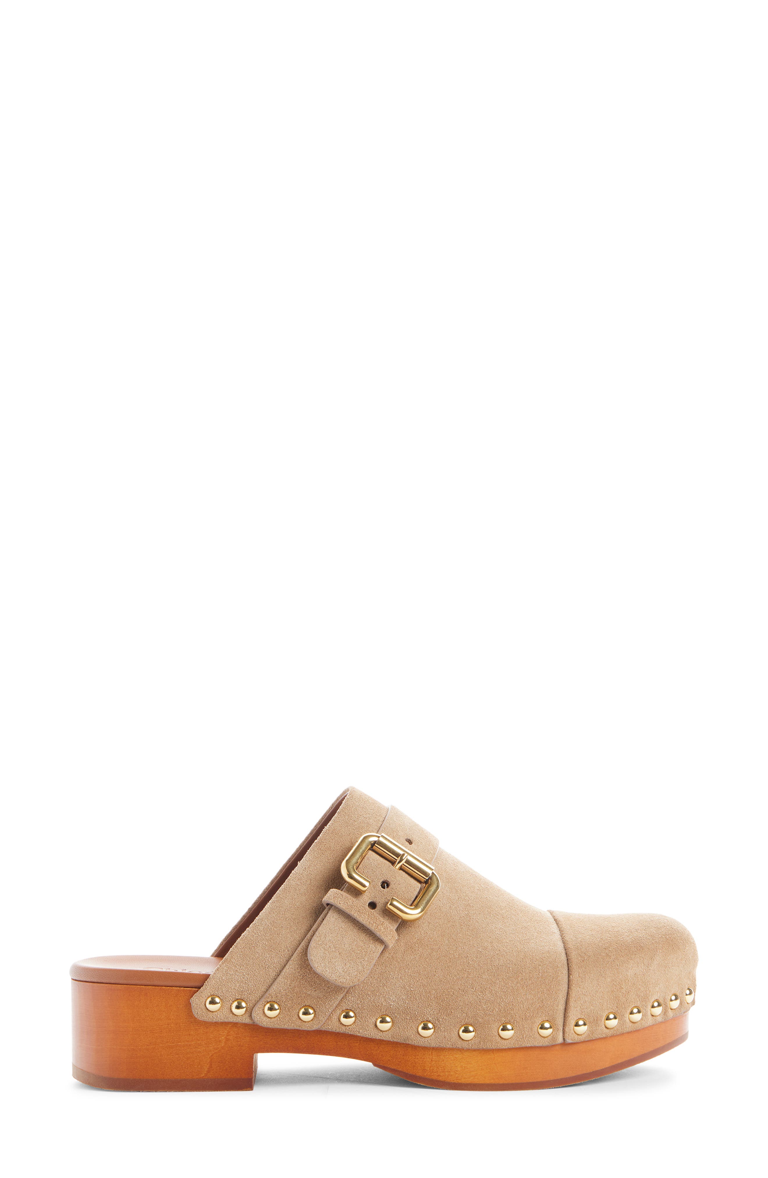 Chloé Jeannette Clog, Alternate, color, Desert Sand