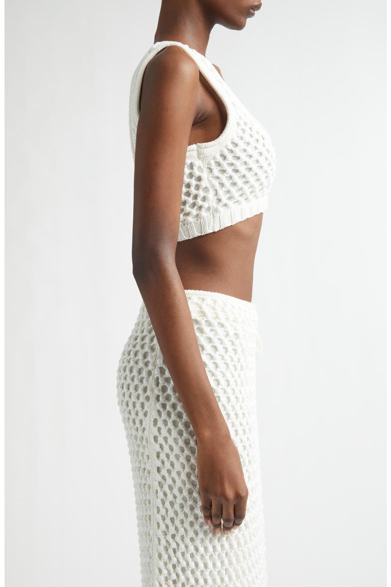 Lady Beaded Mesh Stitch Bralette, Alternate, color, WHITE