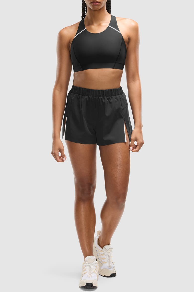 Output Geometric Run Short, Alternate, color, Black
