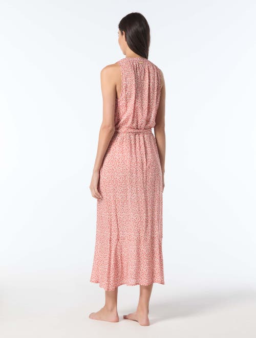 Vince Camuto Plunge Belted Cover Up Dress In Pink