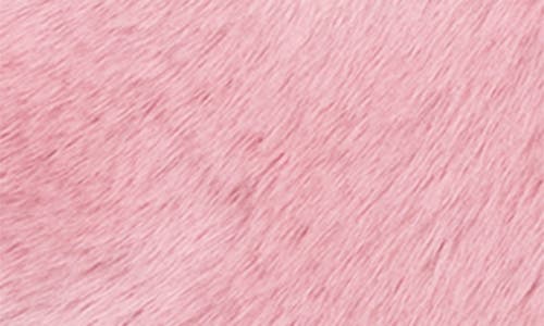 Surell Faux Fur Pull-through Scarf In Dusty Rose