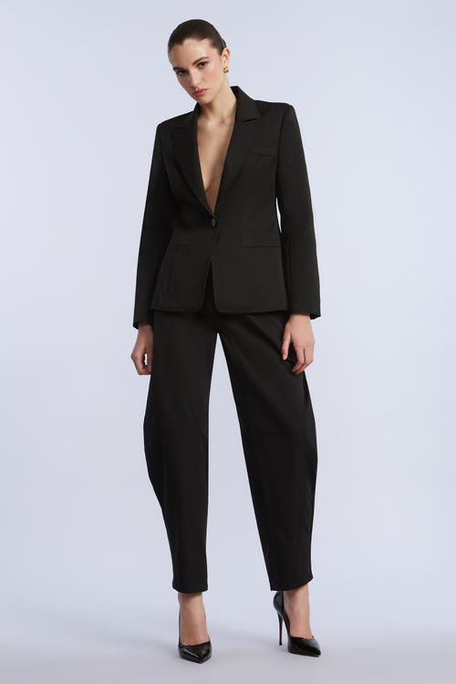 Bcbg Taffeta Twill Puddle Pants In Black