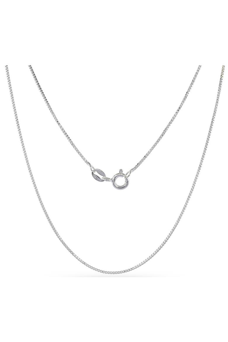 Sterling Silver Thin Box Chain Necklace, Main, color, Silver