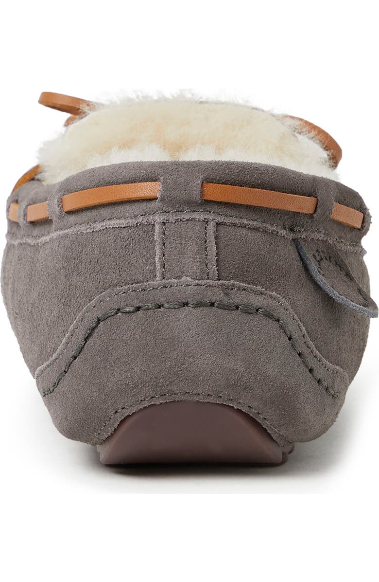 FIRESIDE BY DEARFOAMS Victor Genuine Shearling Slipper - Wide Width Available, Alternate, color, Grey