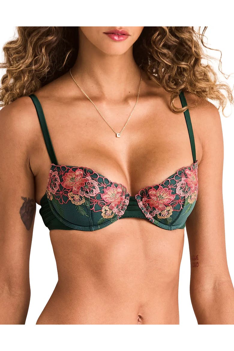 Carolyn Contour Demi Bra, Main, color, Dark green