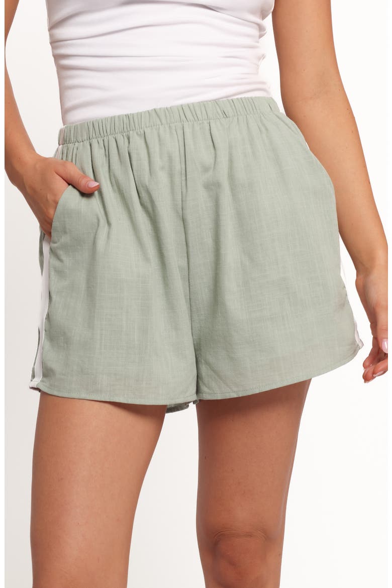 Ausha Racer Shorts, Alternate, color, SAGE