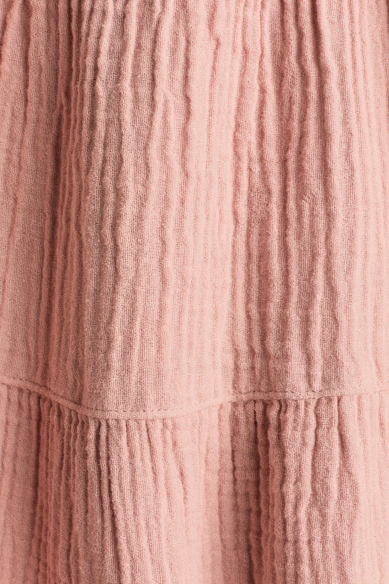 Cotton Muslin Dress, Alternate, color, Light dusty pink