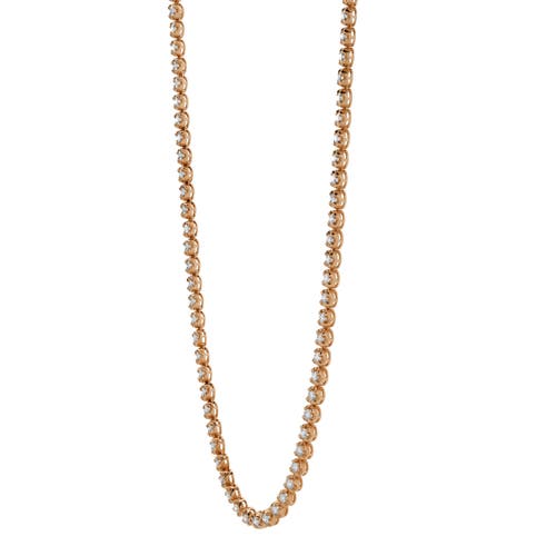 Luvmyjewelry Lmj 14k Rose Gold Diamond Tennis Chain In 14k Rose Gold