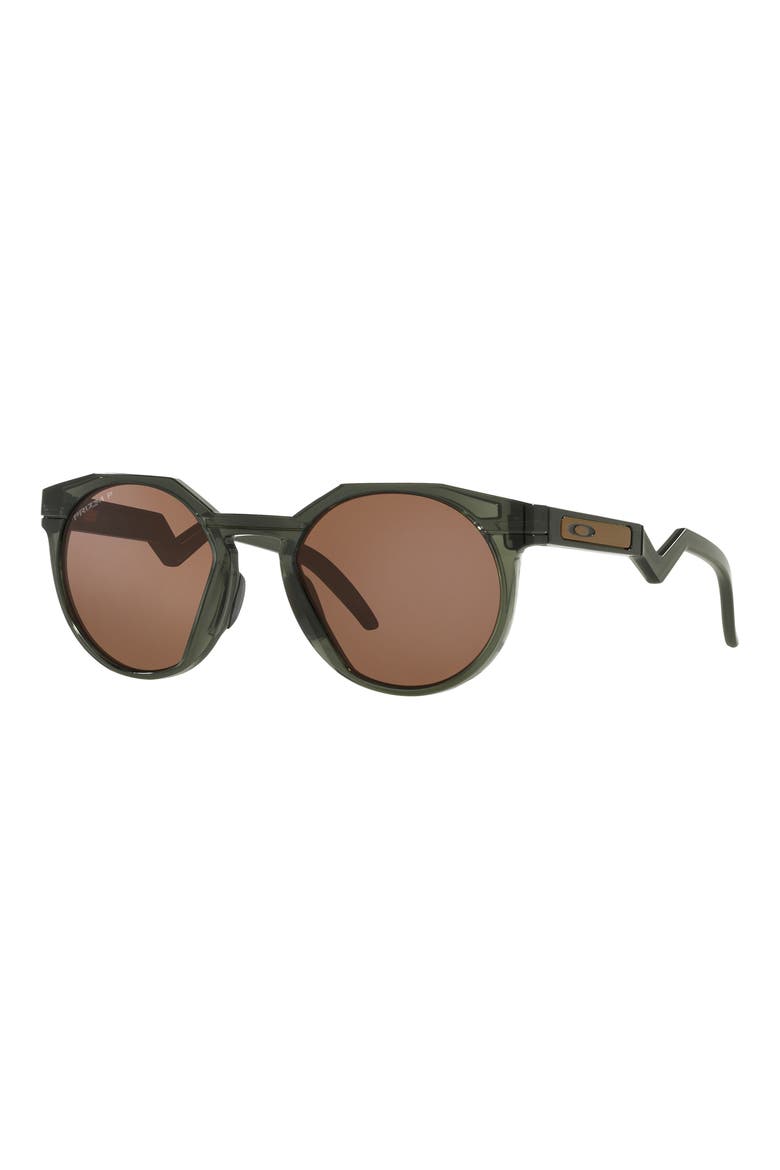 HSTN Metal 52mm Prizm™ Round Sunglasses, Alternate, color, OLIVE