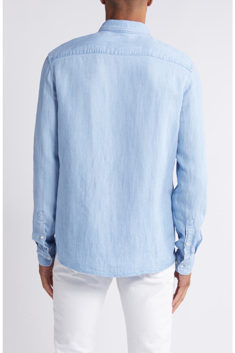 Roan Chambray Button-Down Shirt, Alternate, color, OPEN BLUE