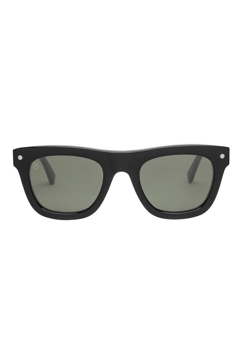 Cocktail 39mm Polarized Square Sunglasses, Main, color, GLOSS BLACK/GREY POLAR