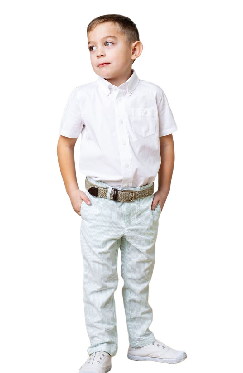Hope & Henry Boys' Organic Seersucker Suit Pant, Toddler, Alternate, color, Mint Seersucker