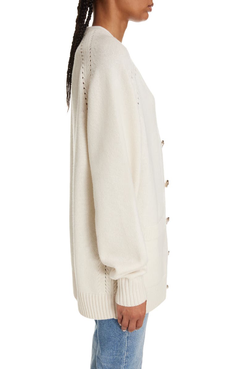 Chloé Cashmere V-Neck Cardigan, Alternate, color, 