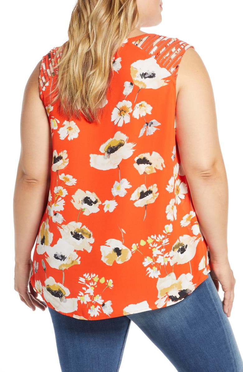 DR2 by Daniel Rainn Daniel Rainn Lace Shoulder Tank Top, Alternate, color,