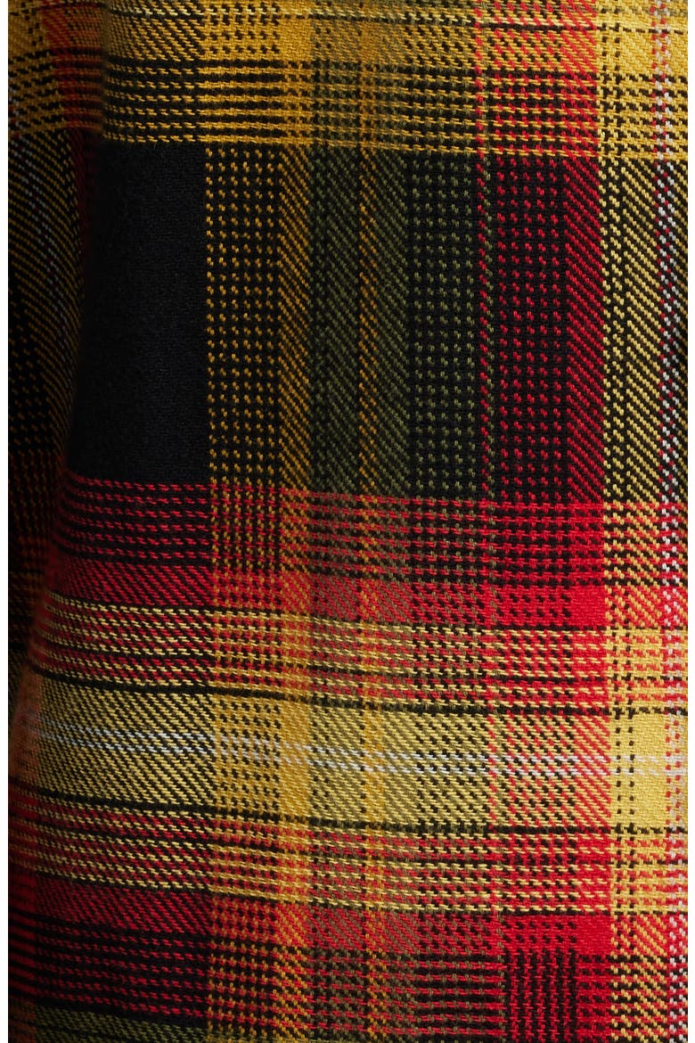 Blocky Plaid Cotton Flannel Button-Up Overshirt, Alternate, color, PLAID