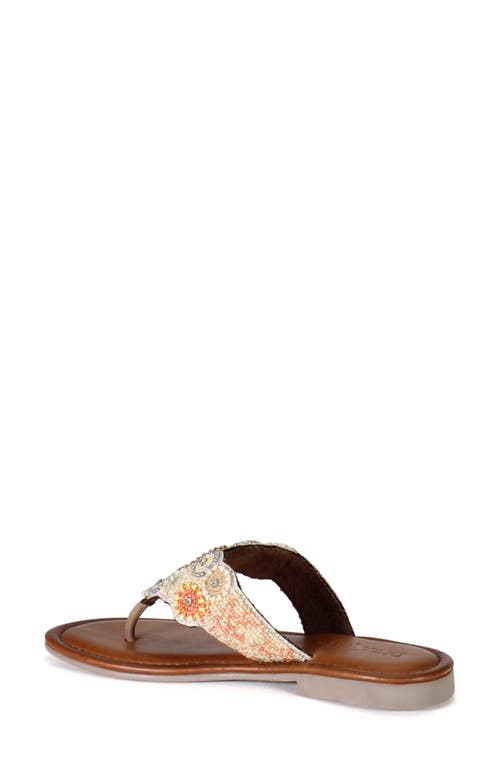 Diba True Kali Nite Beaded Sandal In Tan Beige Multi