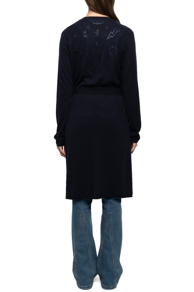 Daffyz Crystal Cashmere Cardigan, Alternate, color, ENCRE